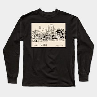 San Mateo California Long Sleeve T-Shirt